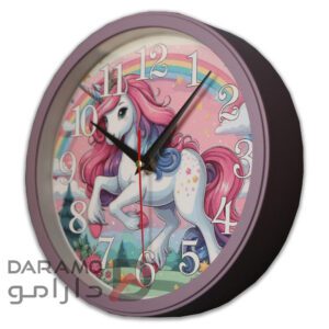 ساعت دیواری سیتیزن رنگ کالباسی عکس تک شاخ