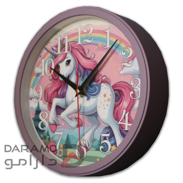 ساعت دیواری سیتیزن رنگ کالباسی عکس تک شاخ - Image 2