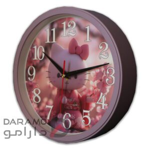 ساعت دیواری سیتیزن رنگ کالباسی عکس کیتی