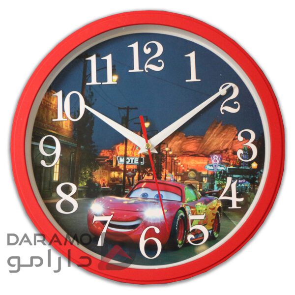 ساعت دیواری سیتیزن رنگ قرمز عکس ماشین ها