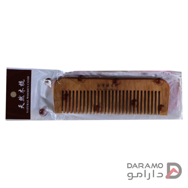 شانه چوبی دندانه درشت مدل Xiaoping - Image 3