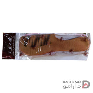 شانه چوبی دسته دار دندانه ریز مدل Xiaoping