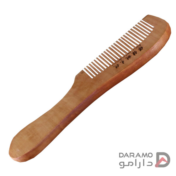 شانه چوبی دسته دار دندانه ریز مدل Xiaoping - Image 3