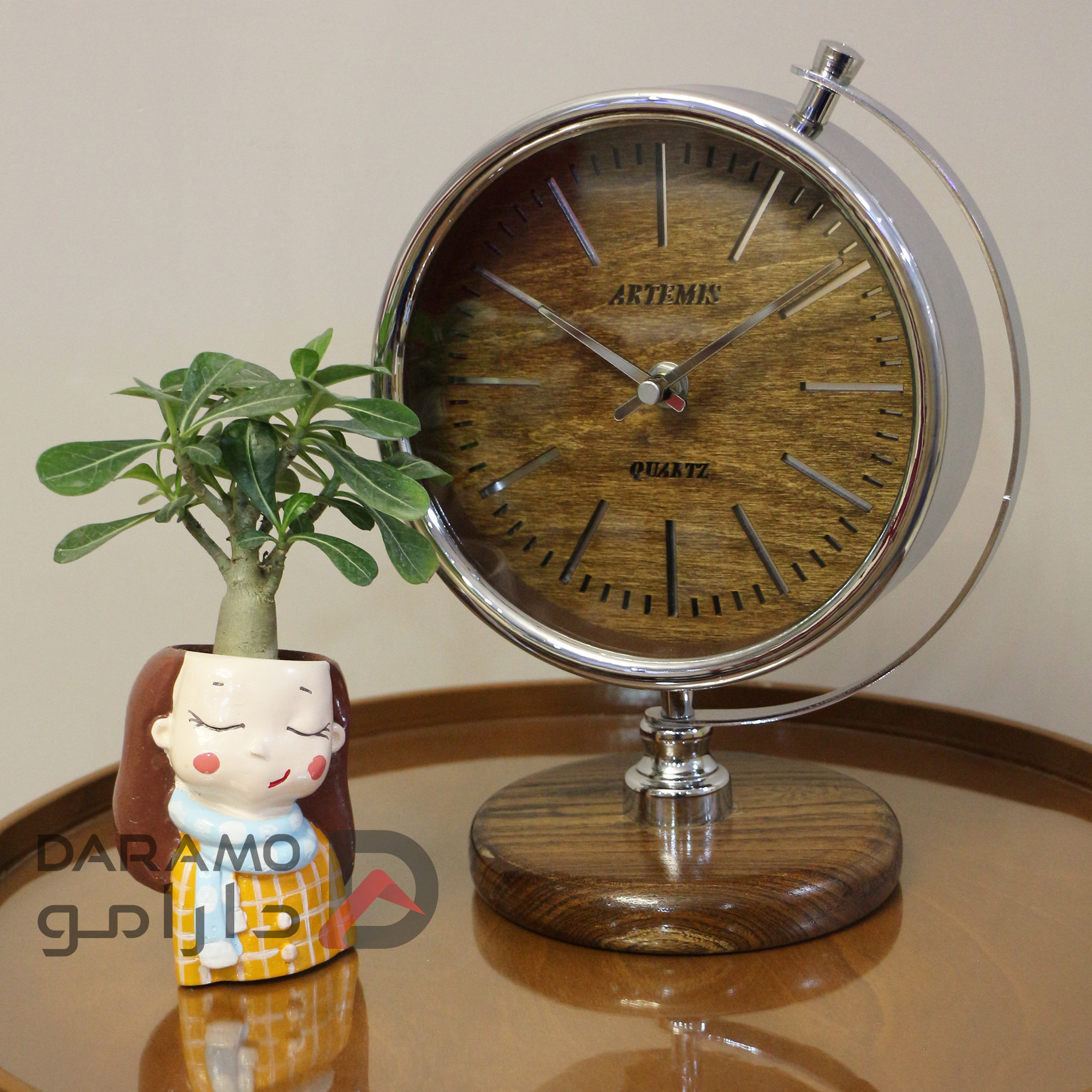 ساعت رومیزی آرتمیس 30310 نقره ای