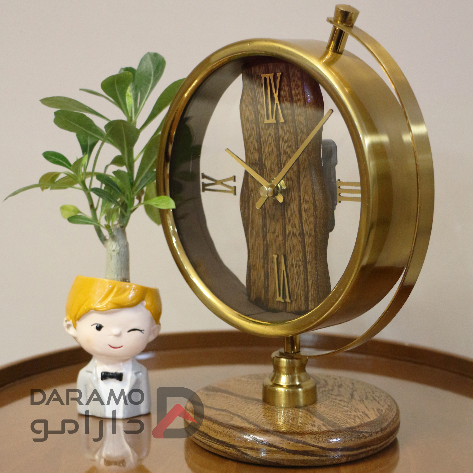 ساعت رومیزی آرتمیس 30311 طلایی