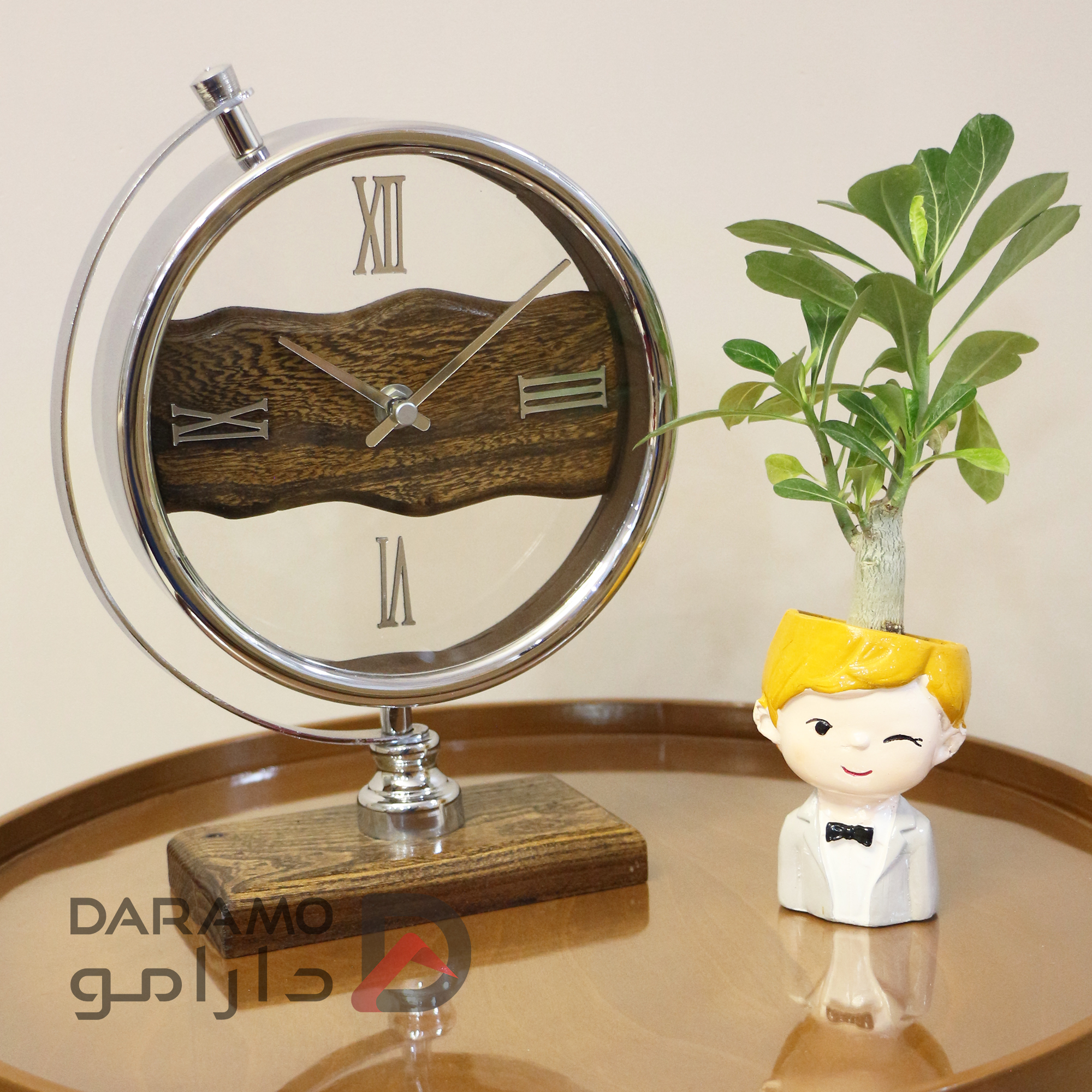 ساعت رومیزی آرتمیس 30312 نقره ای