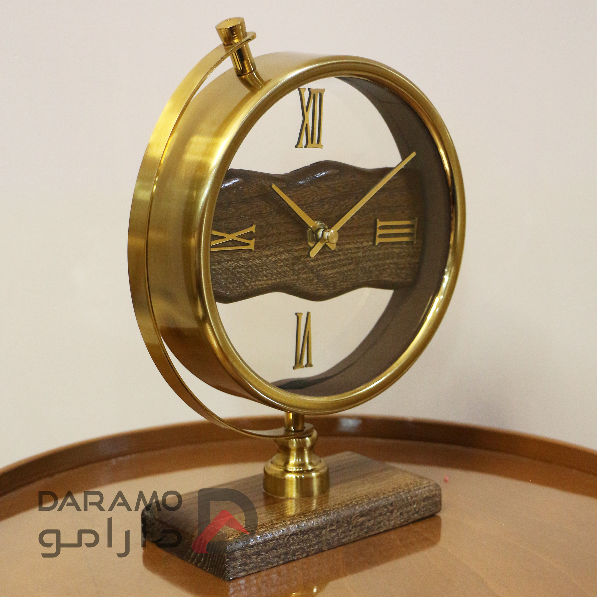 ساعت رومیزی آرتمیس 30312 طلایی - Image 4