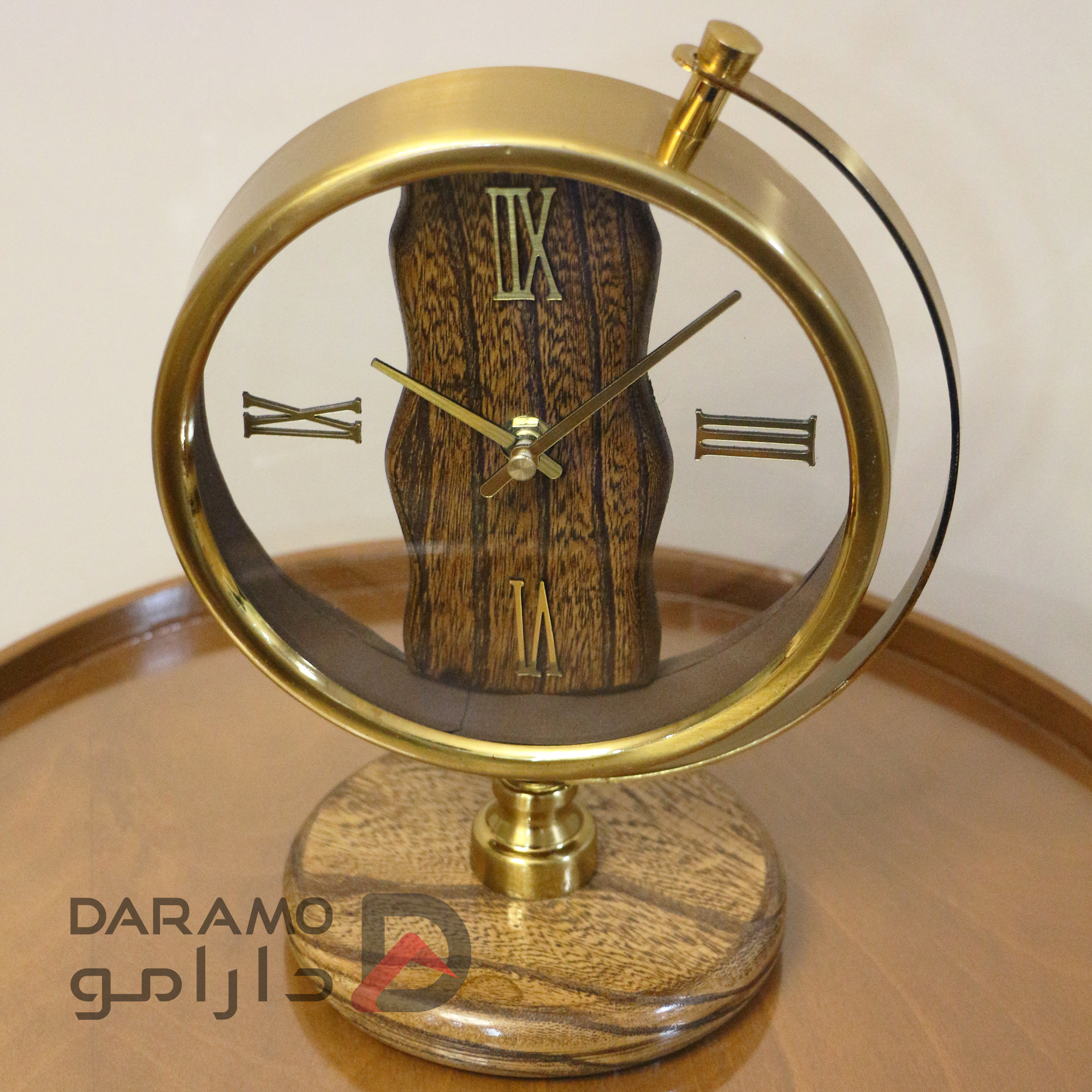 ساعت رومیزی آرتمیس 30311 طلایی - Image 3