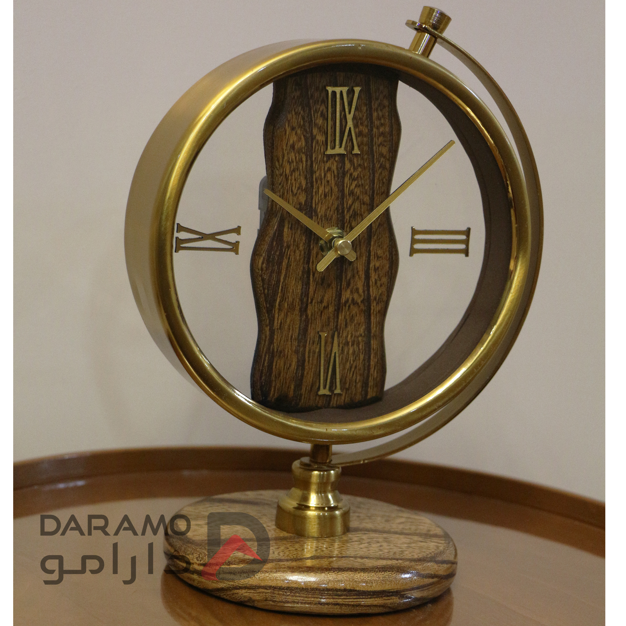 ساعت رومیزی آرتمیس 30311 طلایی - Image 4