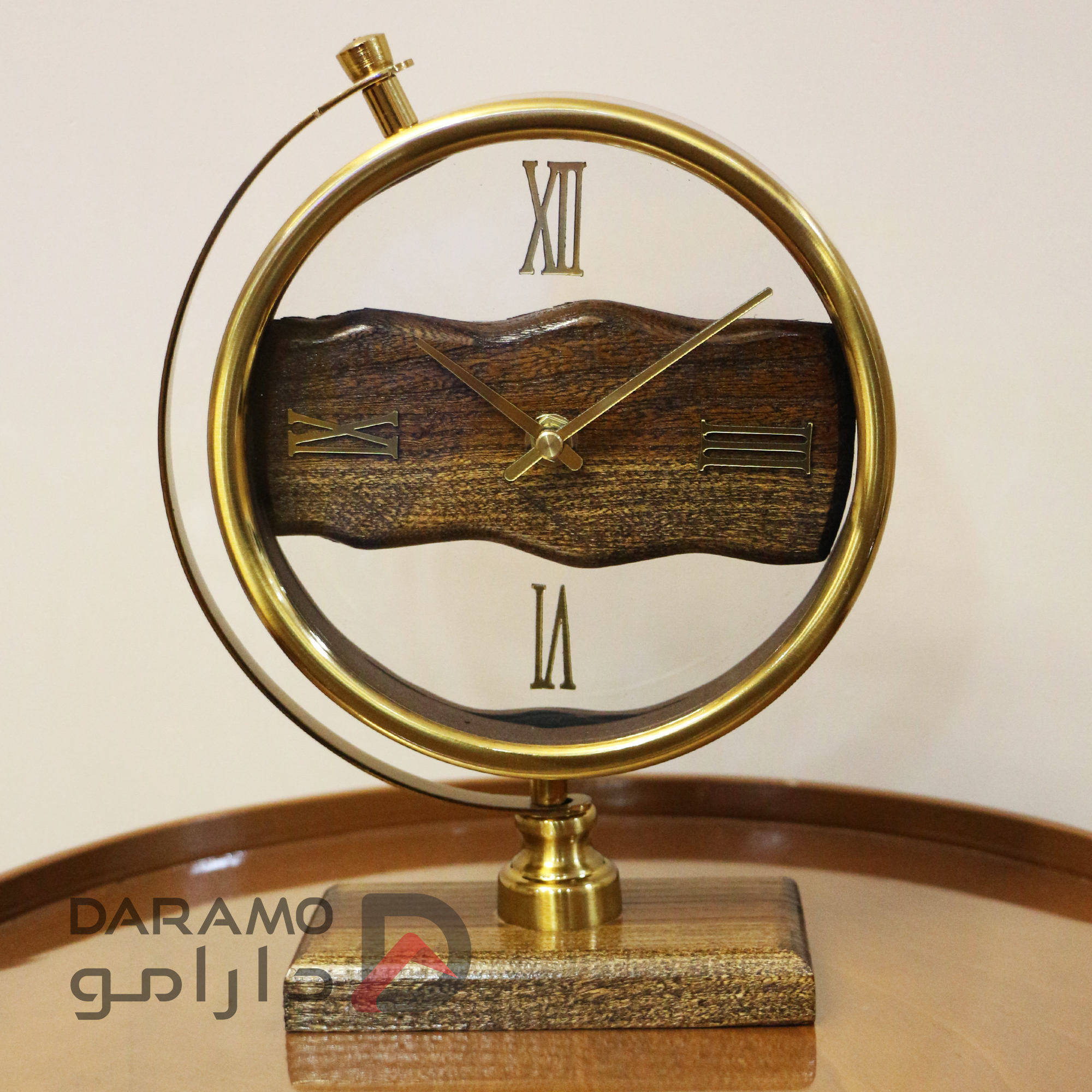 ساعت رومیزی آرتمیس 30312 طلایی - Image 3