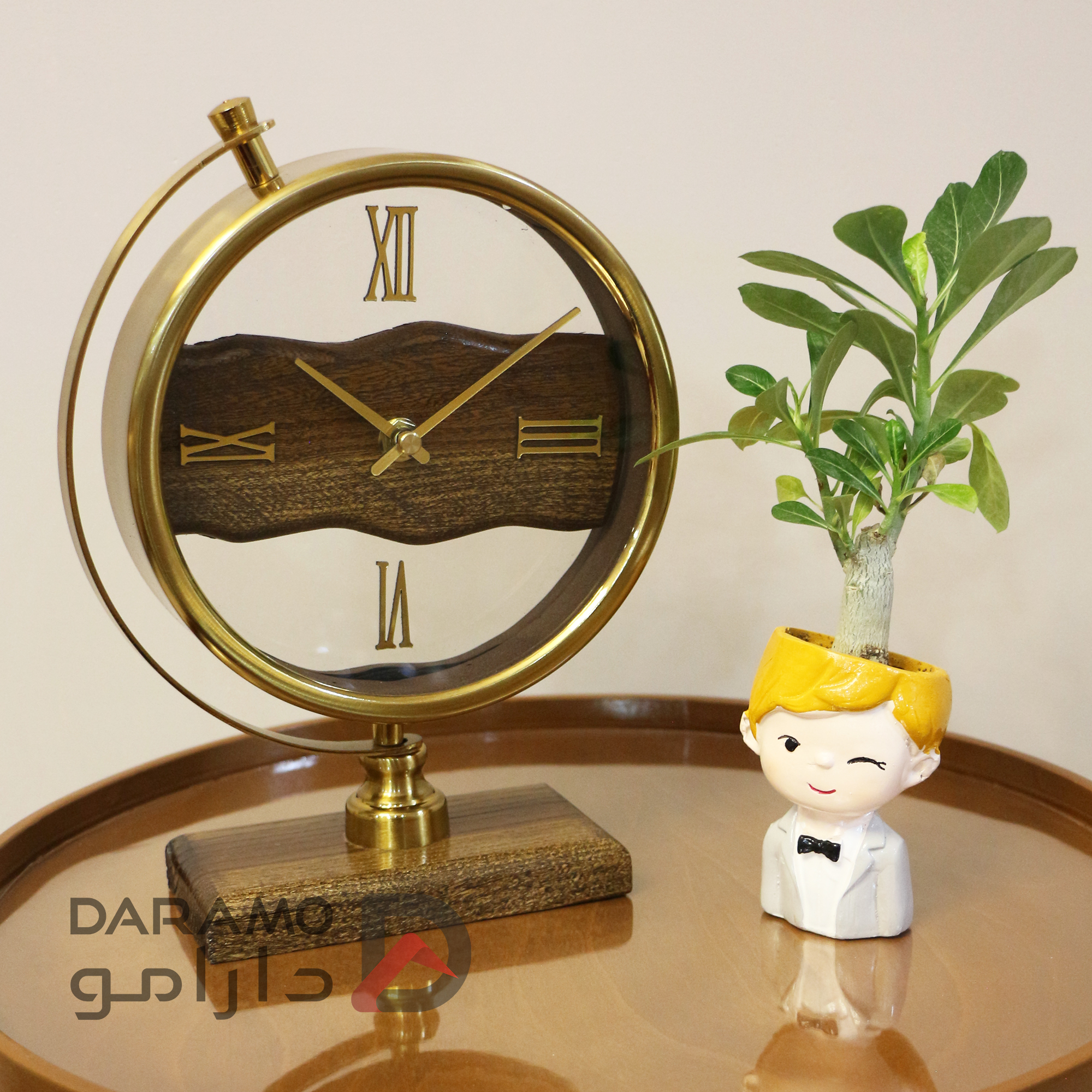 ساعت رومیزی آرتمیس 30312 طلایی