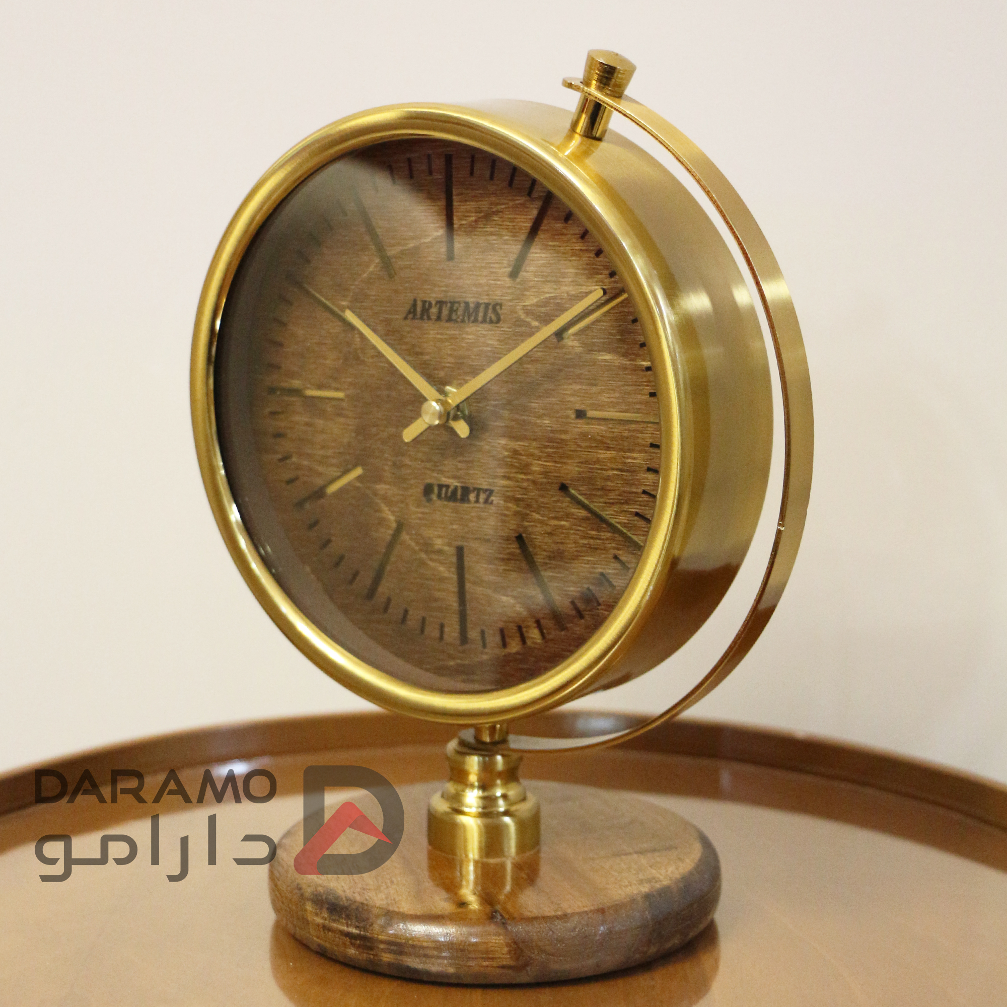 ساعت رومیزی آرتمیس 30310 طلایی - Image 2