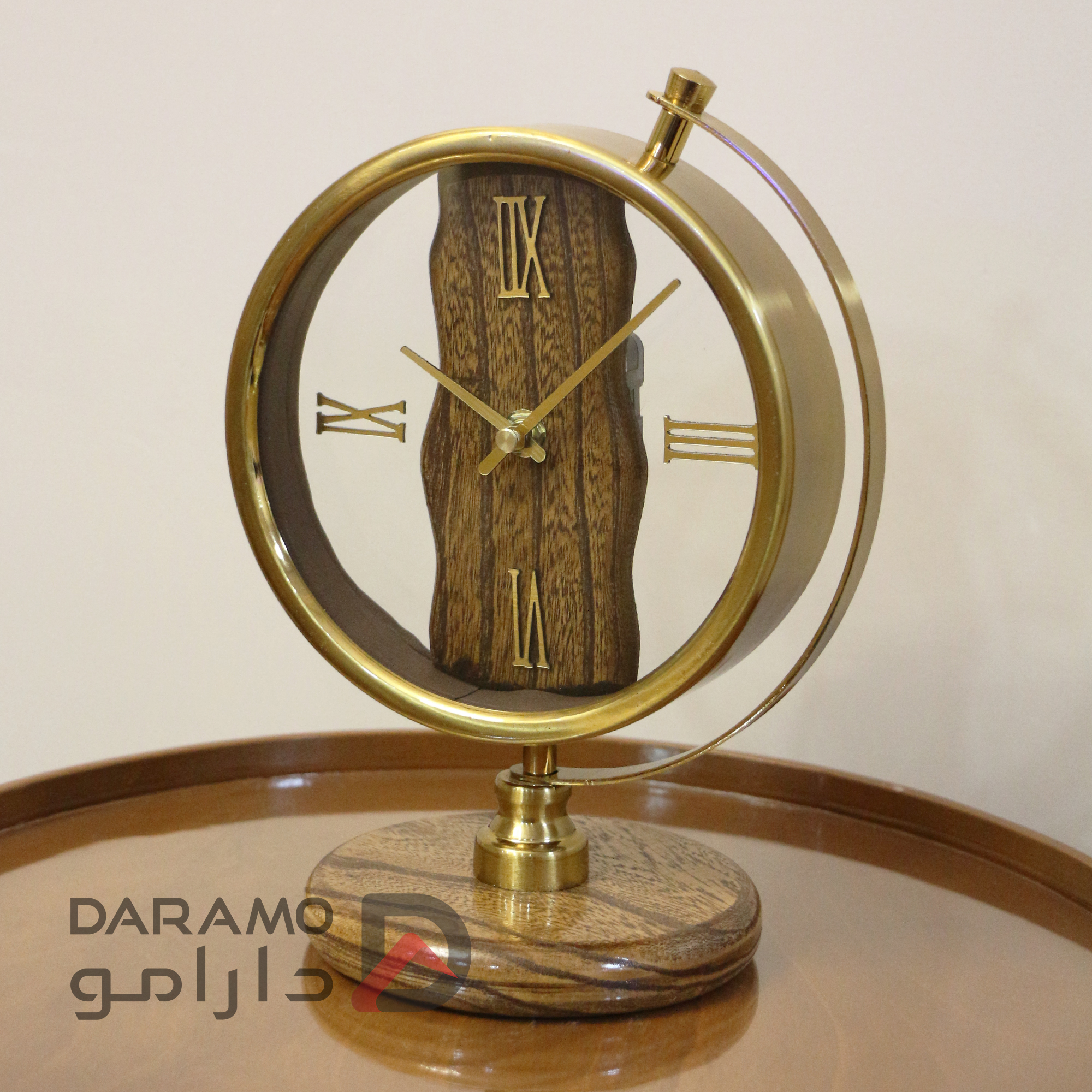 ساعت رومیزی آرتمیس 30311 طلایی - Image 6