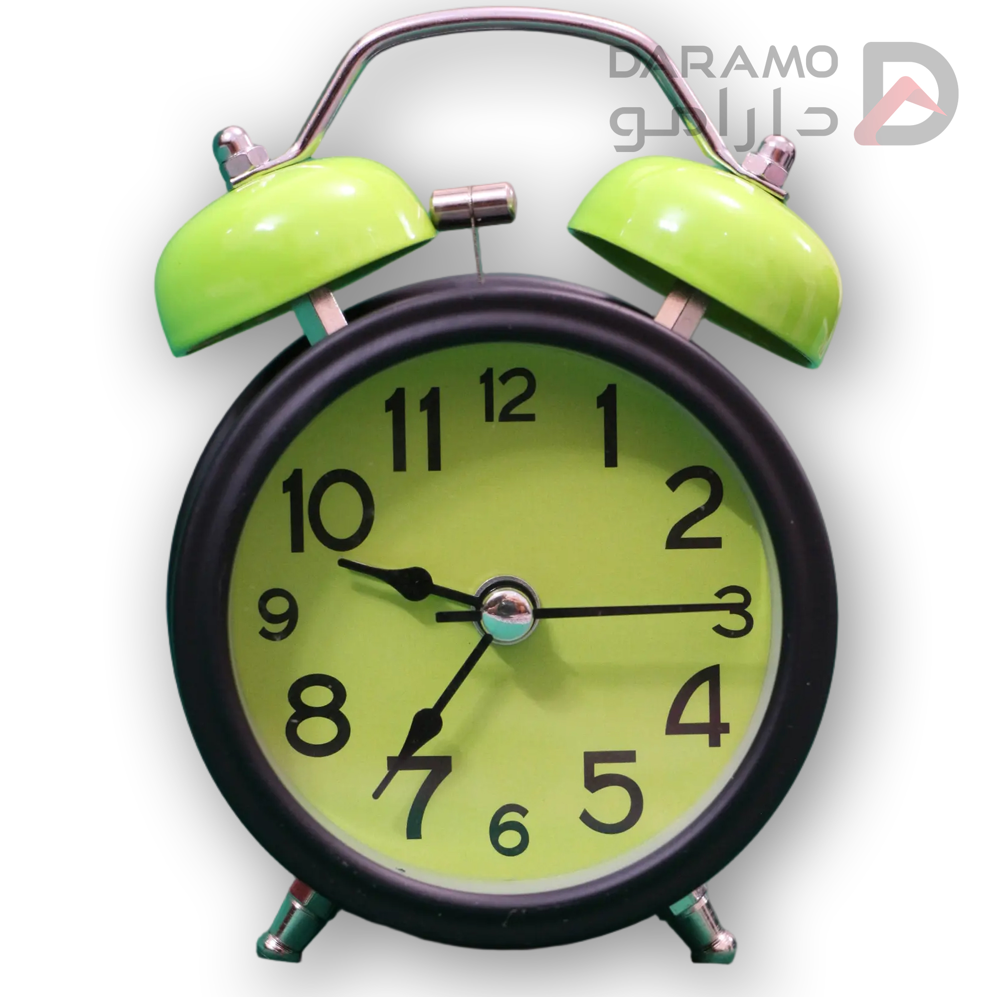 ساعت رومیزی زنگ دار برند لاولی رنگ مشکی فسفری