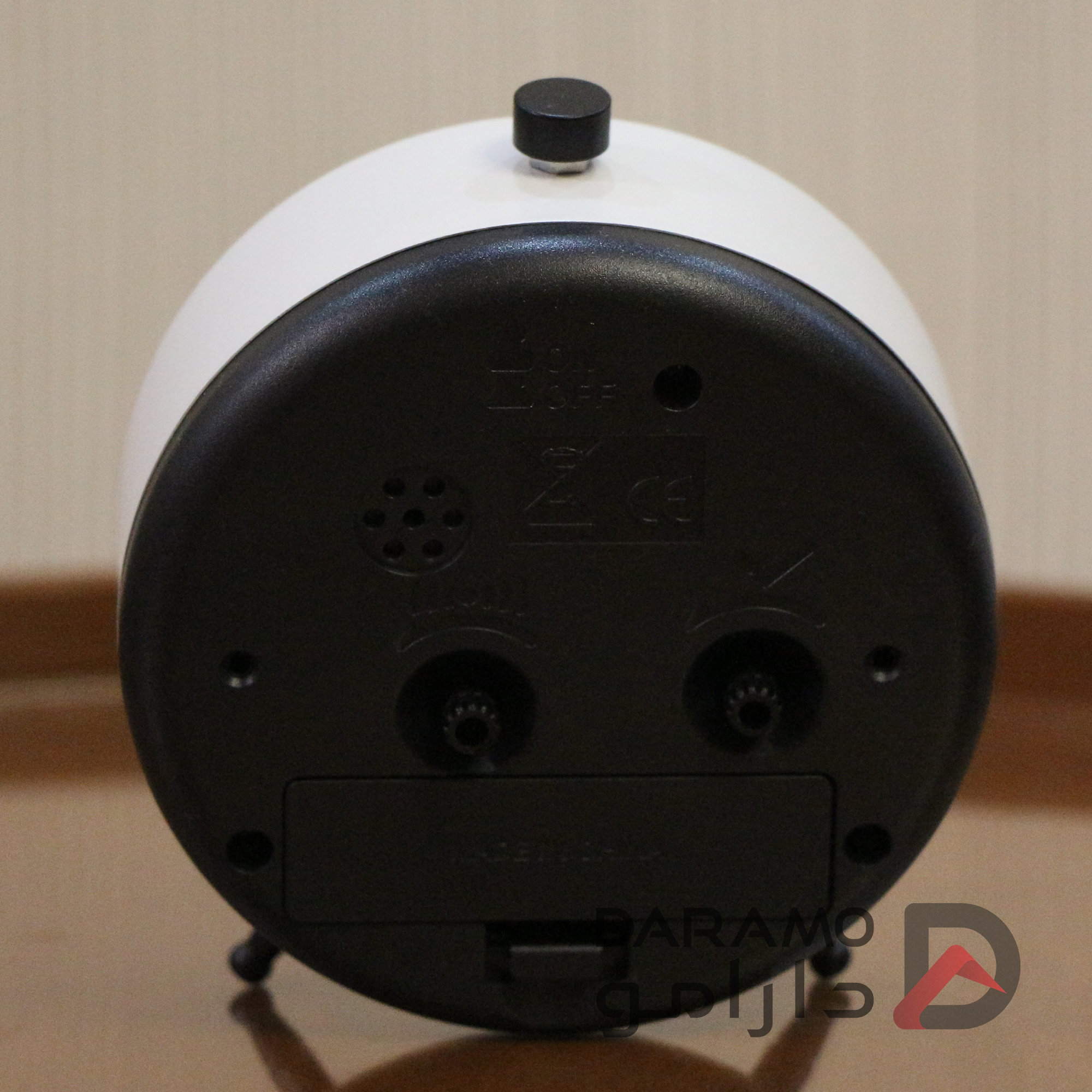 ساعت رومیزی زنگ دار برند لاولی پلاستیکی رنگ سفید - Image 4