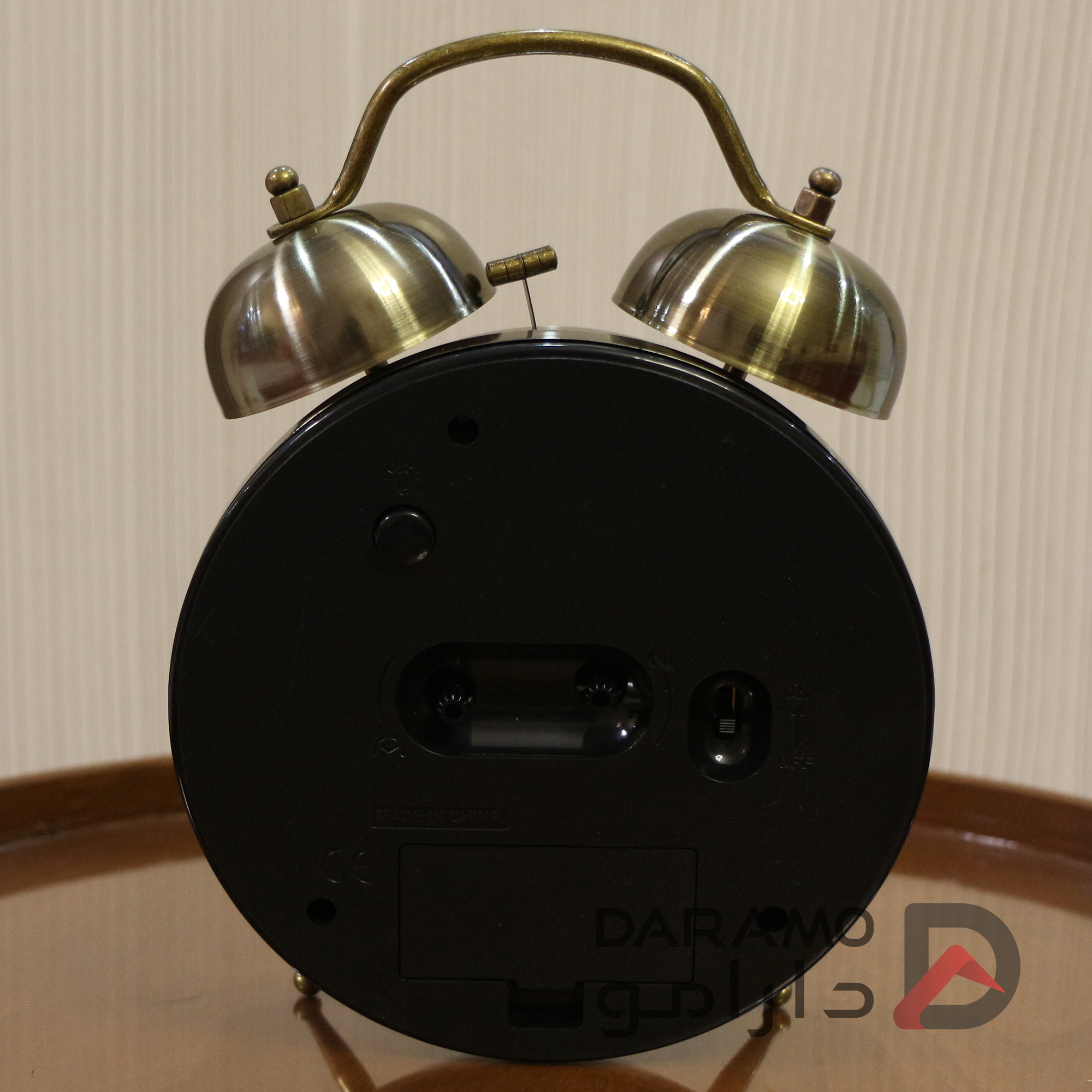 ساعت رومیزی آبکاری زنگ دار برند لاولی رنگ تیتانیوم - Image 4