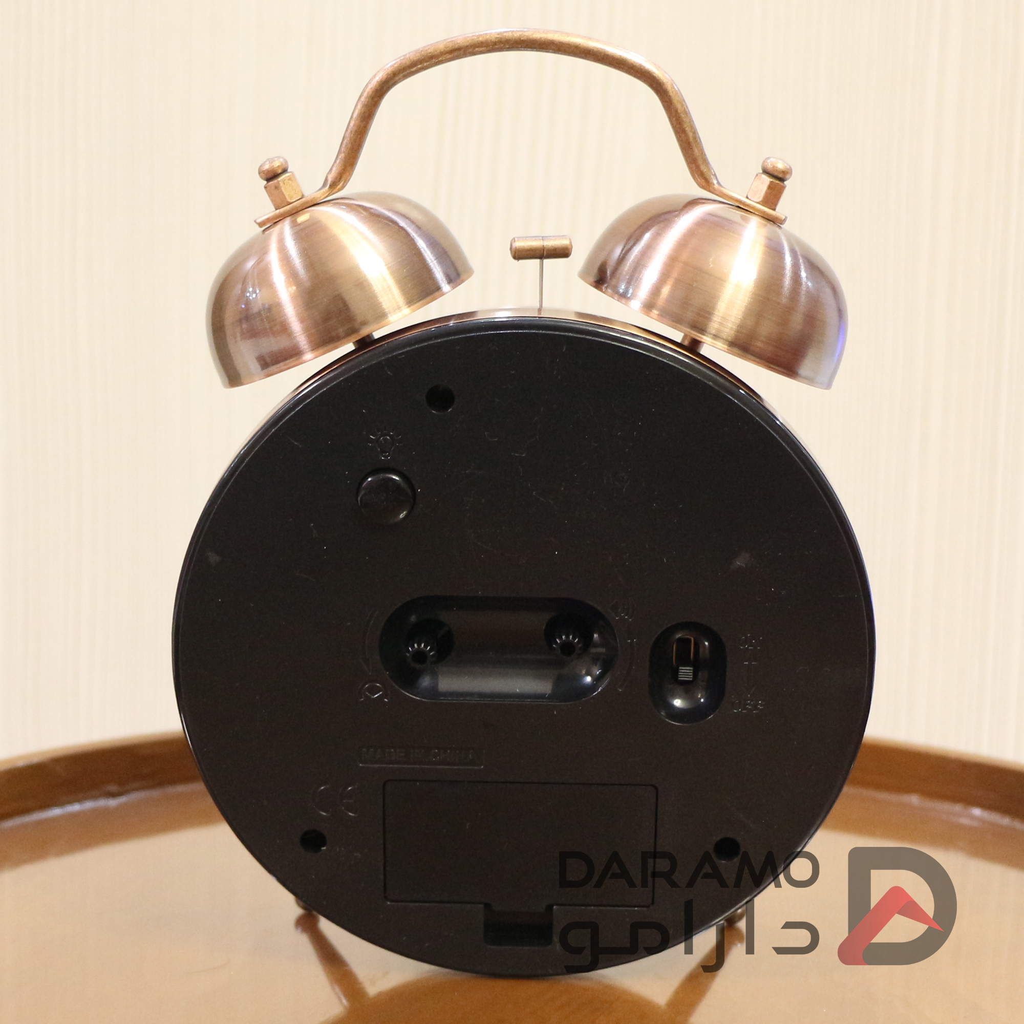 ساعت رومیزی آبکاری زنگ دار برند لاولی رنگ مسی - Image 4