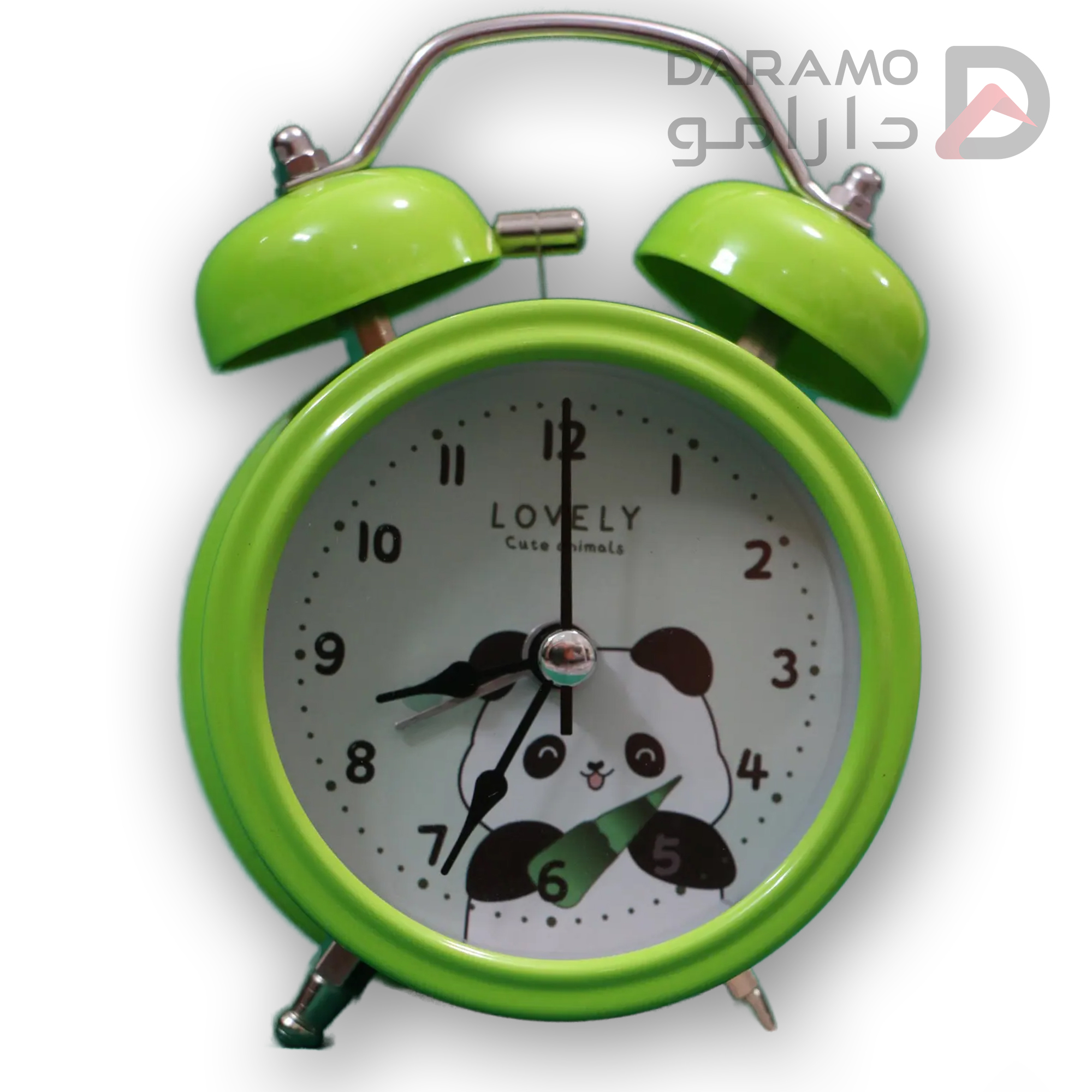 ساعت رومیزی زنگ دار برند لاولی رنگ سبز